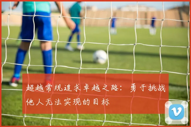 超越常规追求卓越之路：勇于挑战他人无法实现的目标